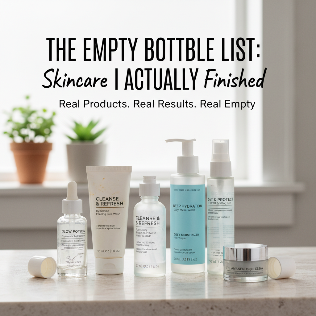 The Empty Bottle List Skincare Products I Actually Finished