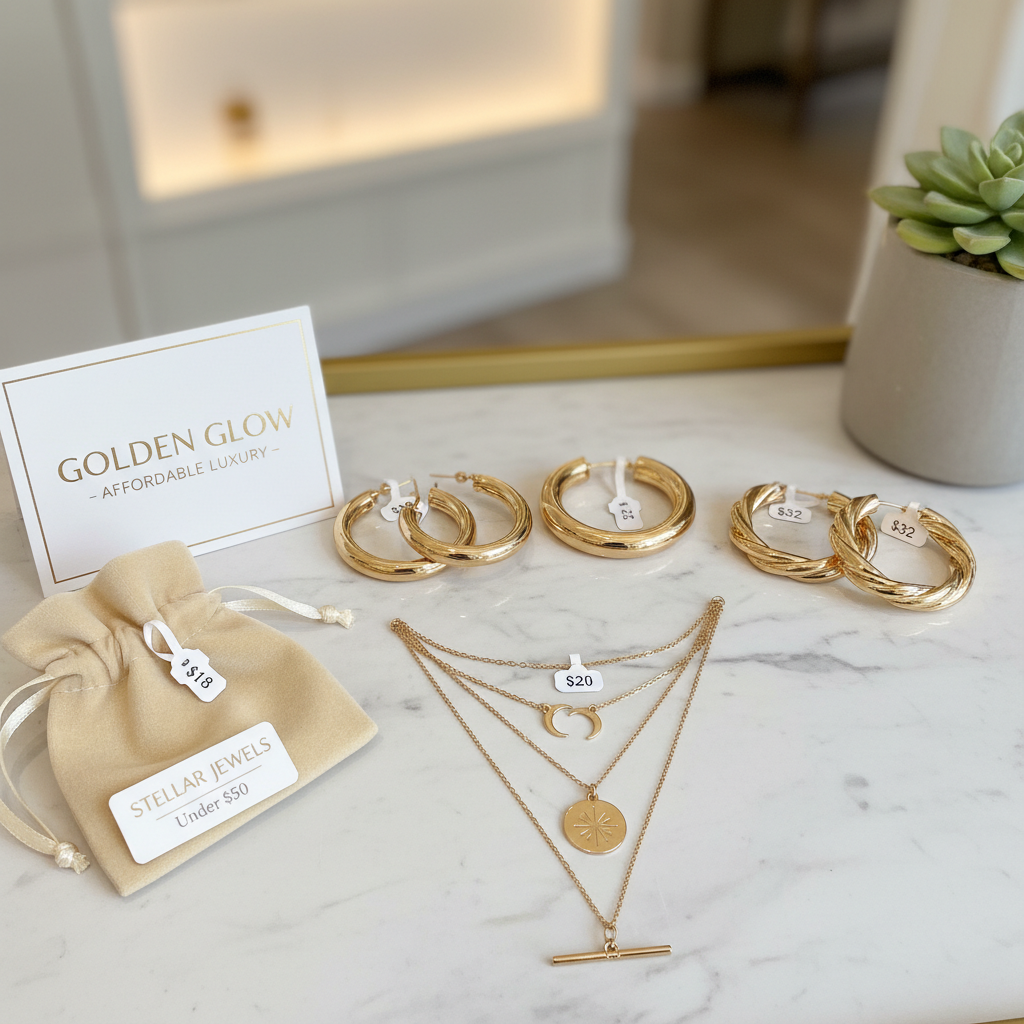 Jewelry Trends Gold Hoops and Layered Necklaces Under $50