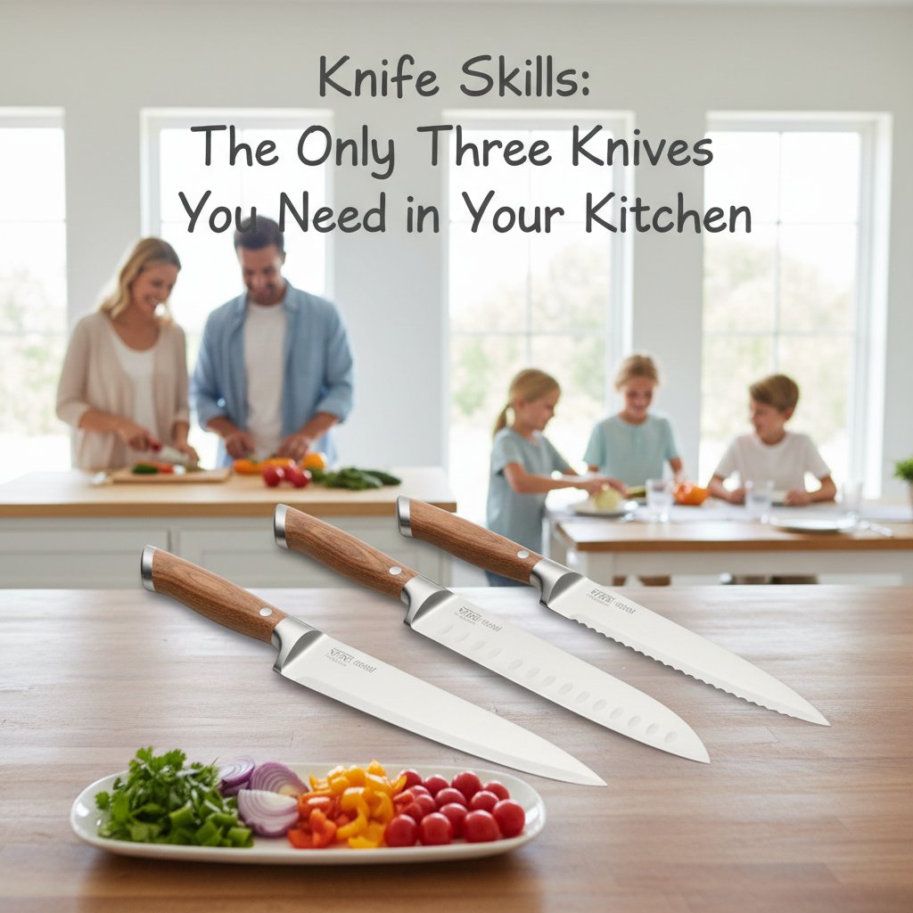 Kitchen - Knife Skills The Only Three Knives You Need in Your Kitchen