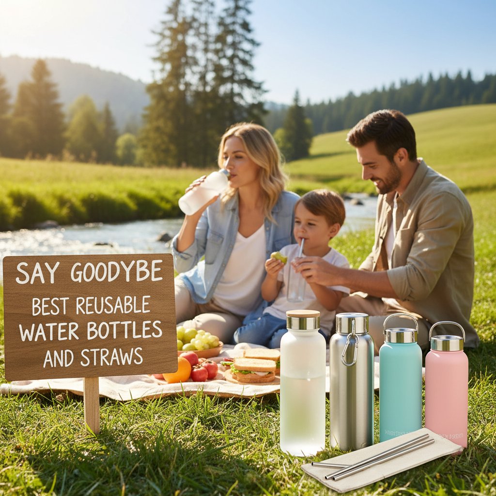Kitchen - Say Goodbye to Plastic Best Reusable Water Bottles and Straws