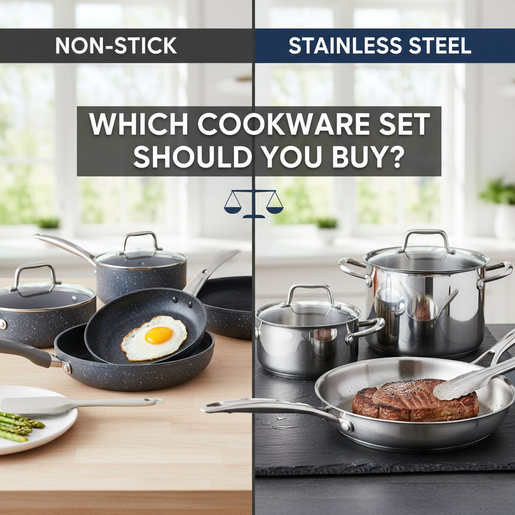 Non Stick vs Stainless Steel Which Cookware Set Should You Buy