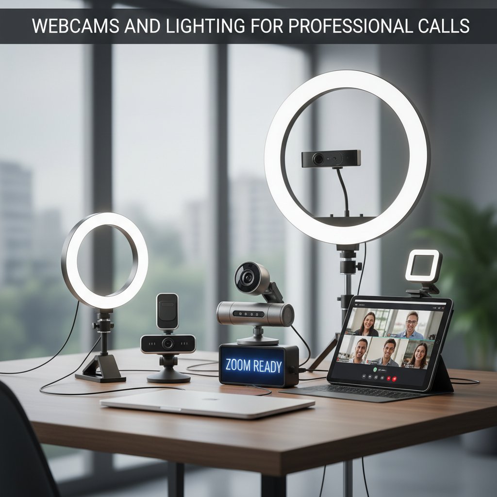 Zoom Ready Webcams and Lighting for Professional Calls