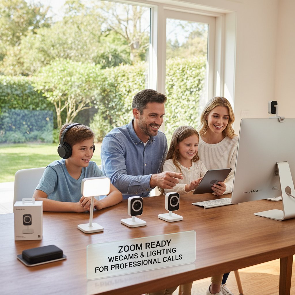 Office - Zoom Ready Webcams and Lighting for Professional Calls