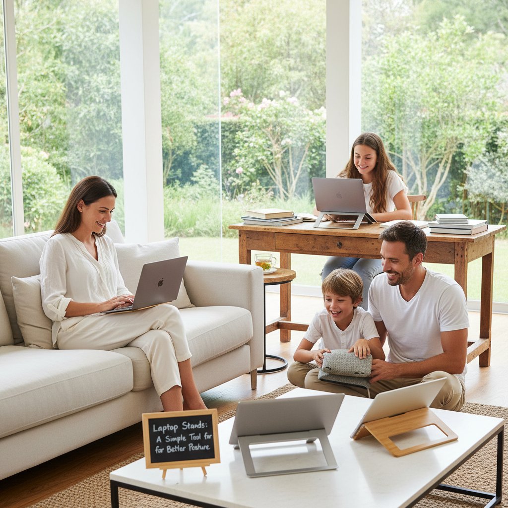Office - Laptop Stands A Simple Tool for Better Posture