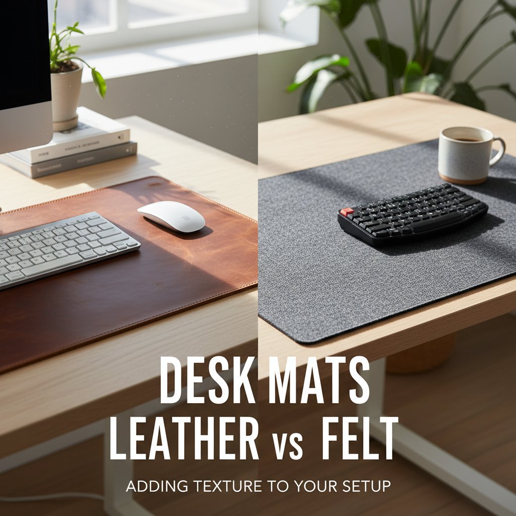 Desk Mats Leather vs Felt Adding Texture to Your Setup