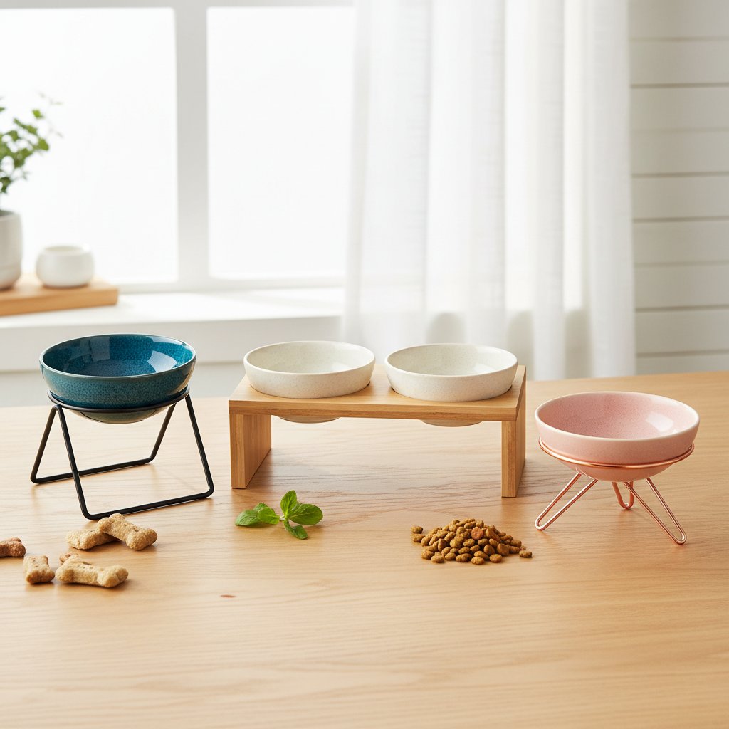 Stylish Pet Bowls Ceramics and Stands