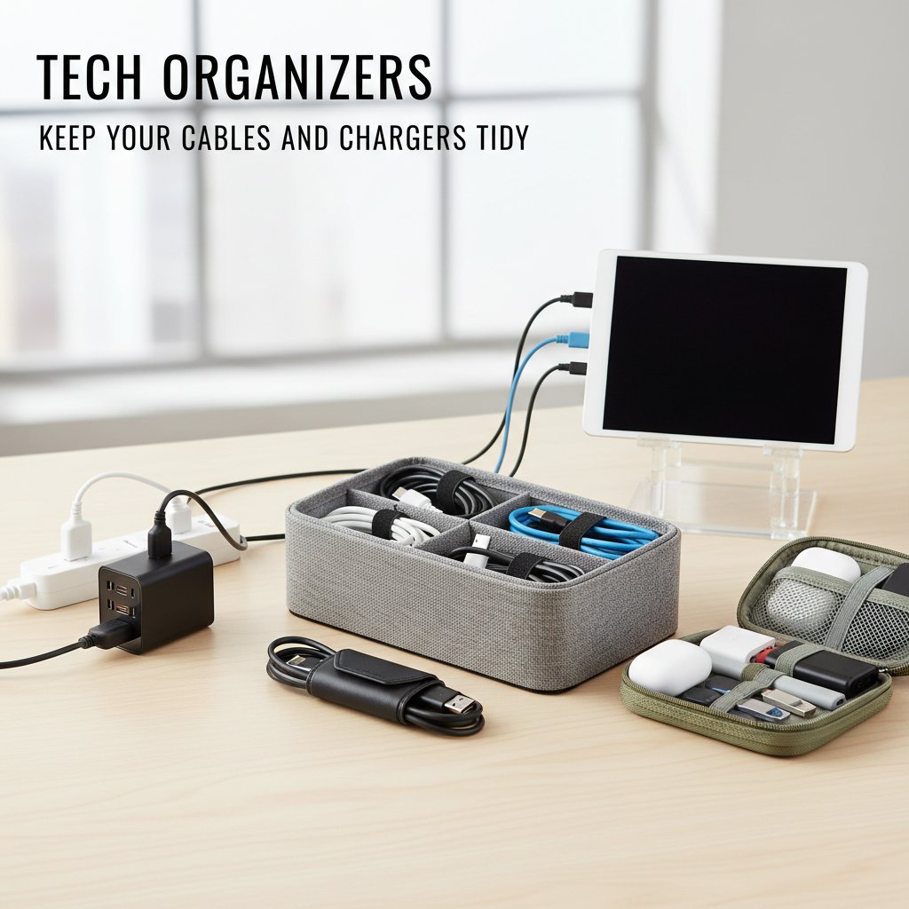 Tech Organizers Keep Your Cables and Chargers Tidy