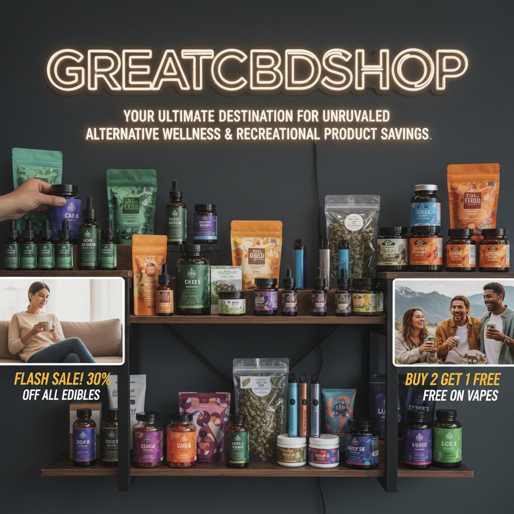 Greatcbdshop: Your Ultimate Destination for Unrivaled Alternative Wellness & Recreational Product Savings