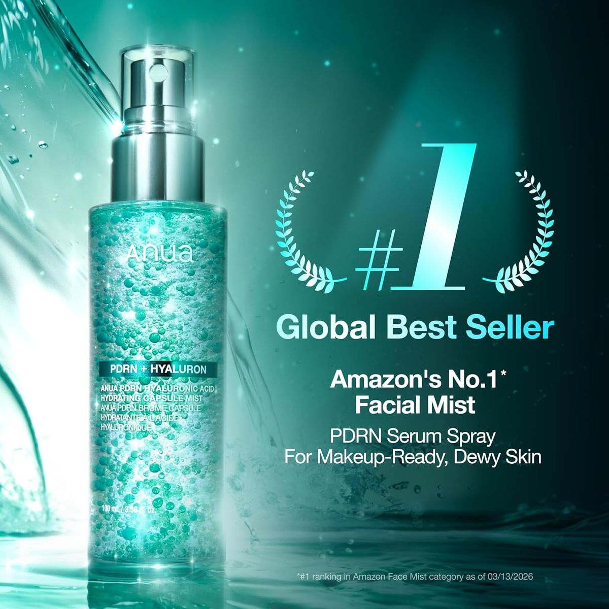 Anua PDRN Collagen Glow Facial Serum Spray: Instant Plumping Hydration