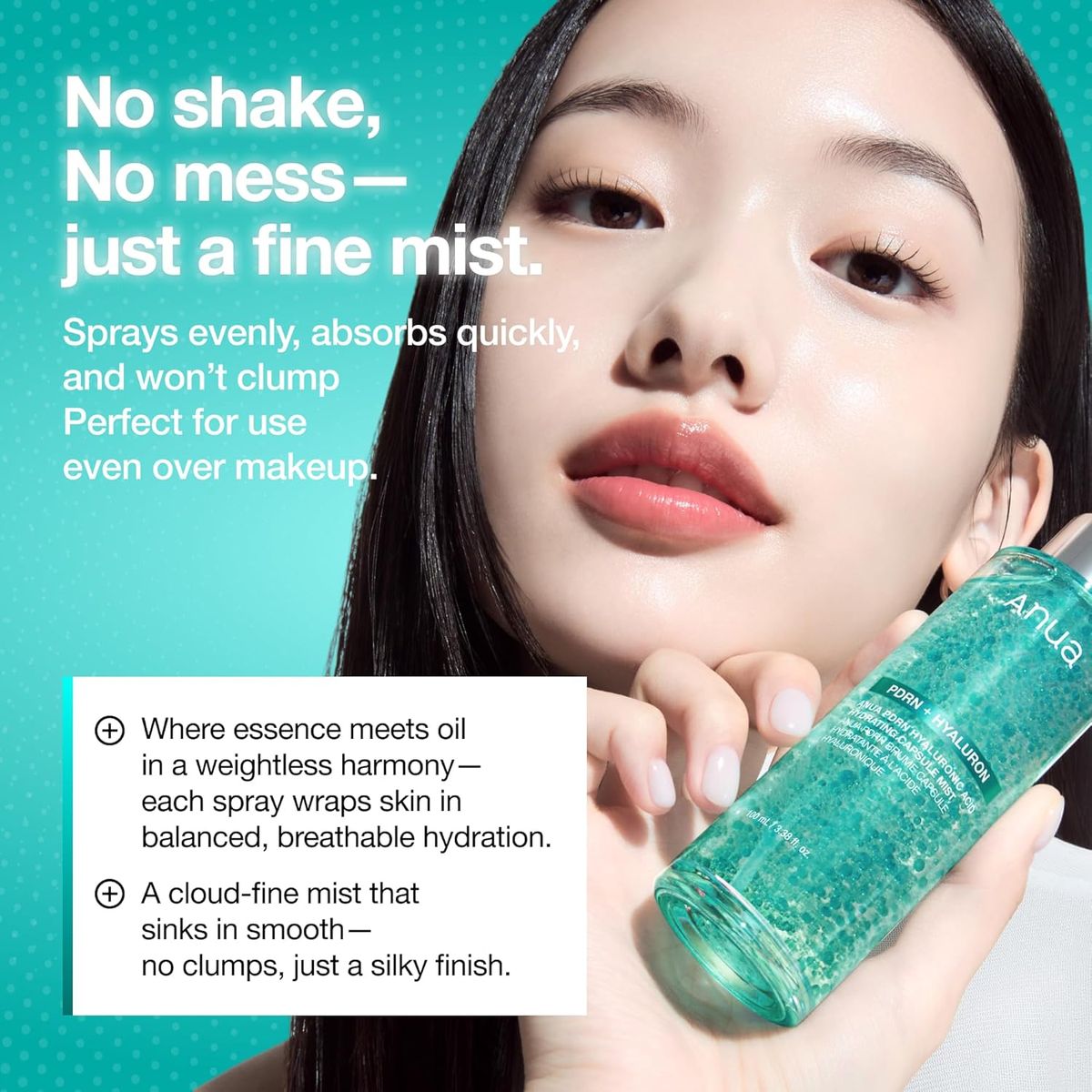 Anua PDRN Collagen Glow Facial Serum Spray: Instant Plumping Hydration