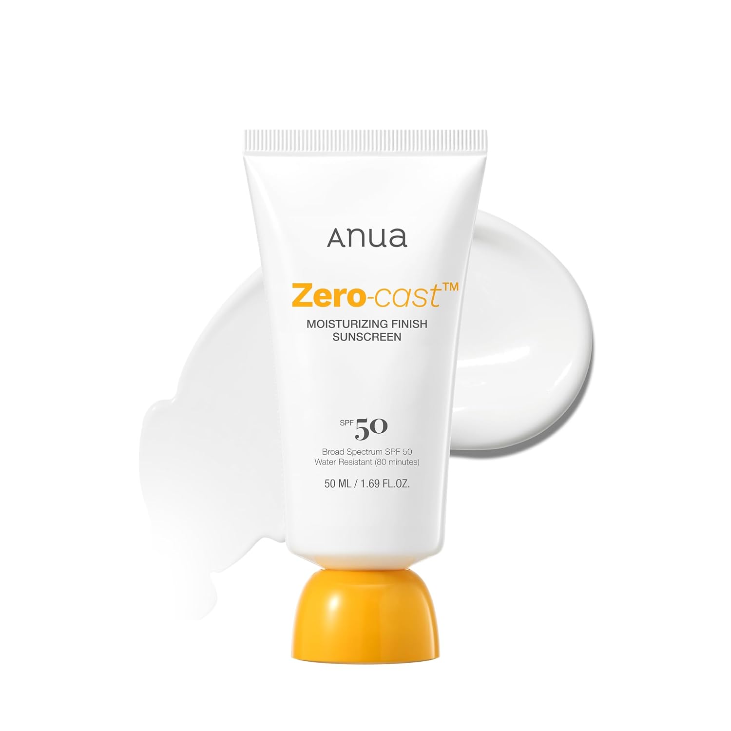 Anua Zero-Cast Moisturizing Sunscreen SPF 50 Glow