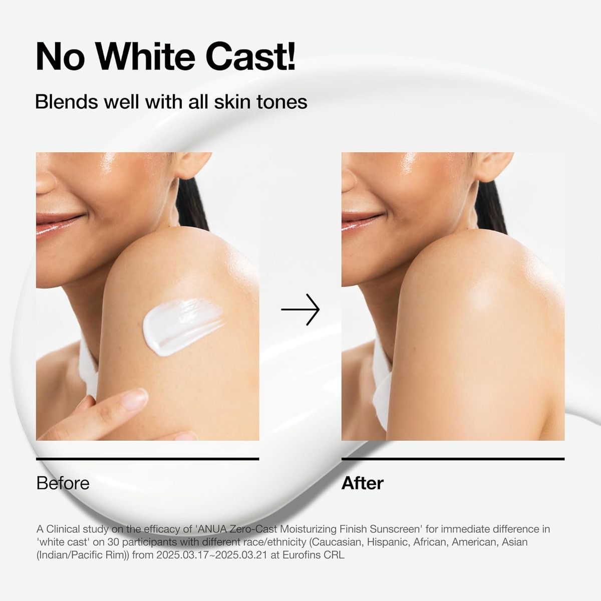 Anua Zero-Cast Moisturizing Sunscreen SPF 50 Glow