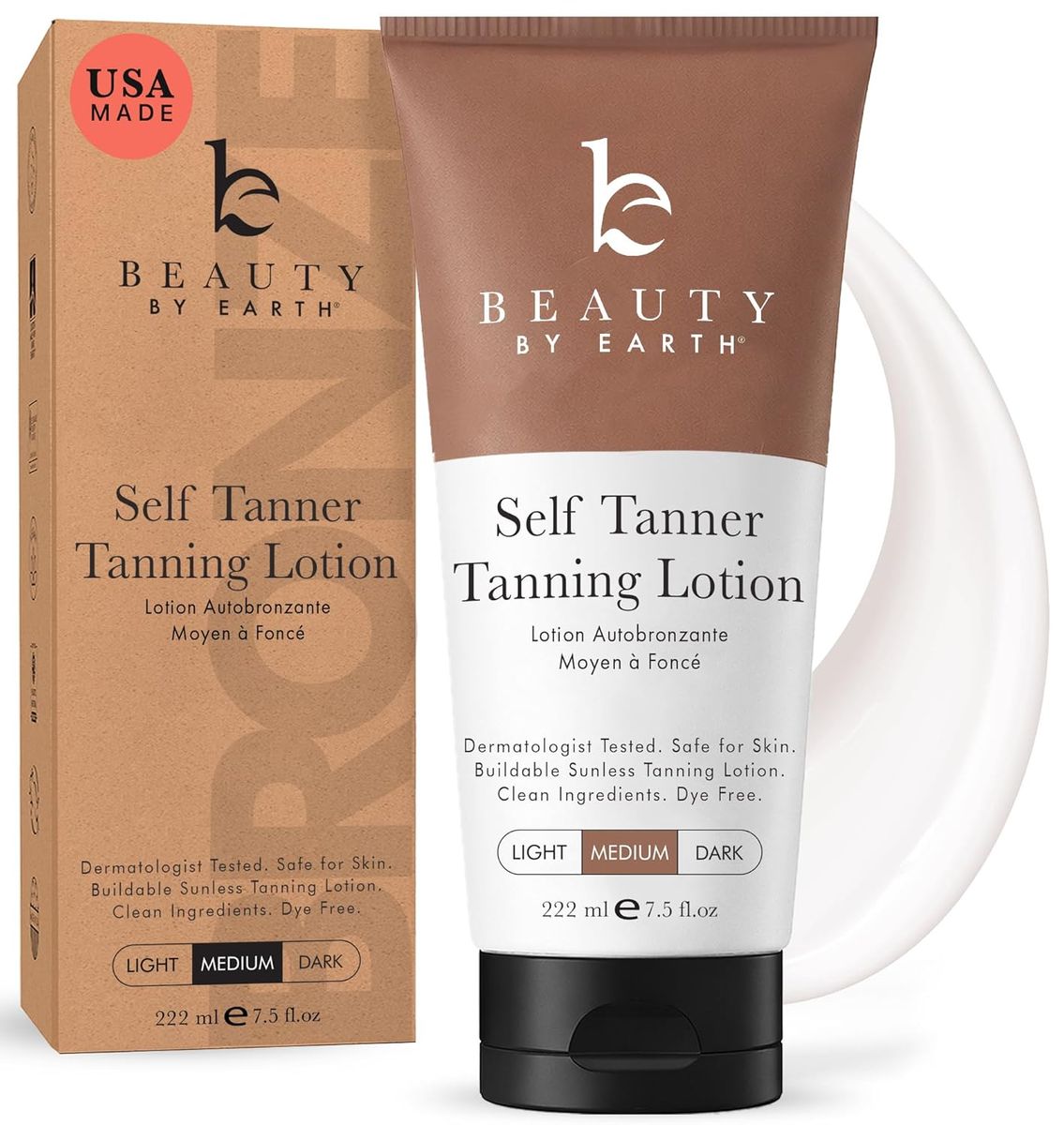 Beauty by Earth Self Tanner: USA Made, Natural & Organic