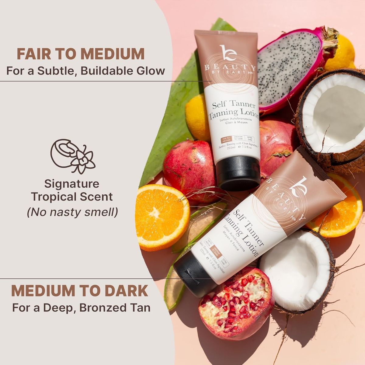 Beauty by Earth Self Tanner: USA Made, Natural & Organic