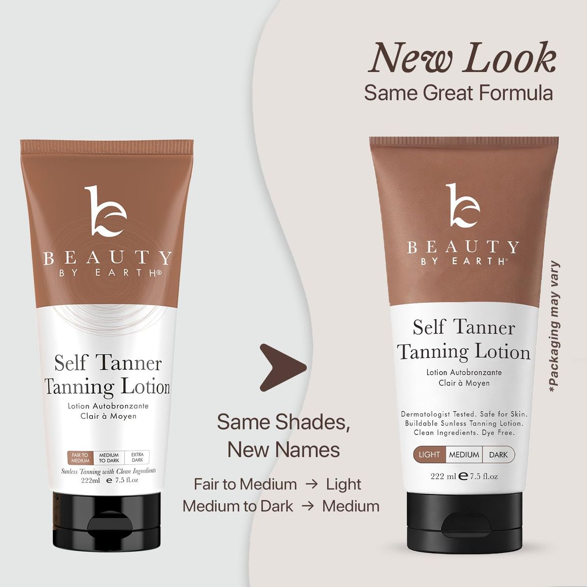 Beauty by Earth Tanning Lotion Self Tanner – USA Made, Organic Glow