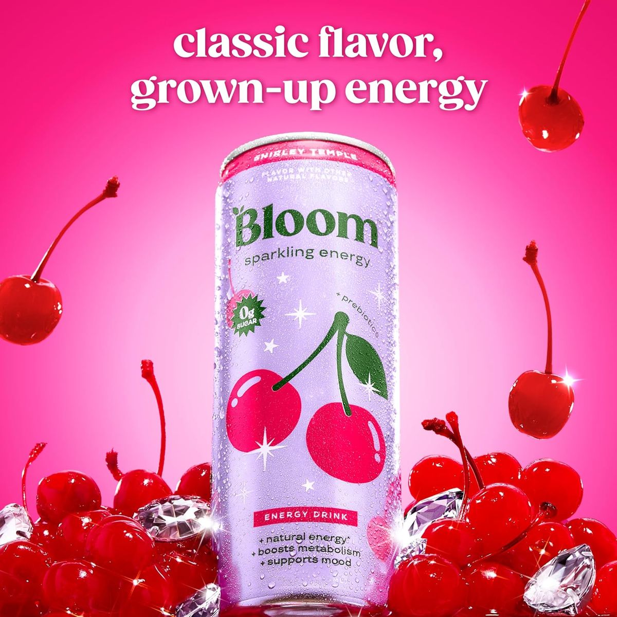 Bloom Nutrition Sparkling Energy: Zero Sugar, 180mg Caffeine