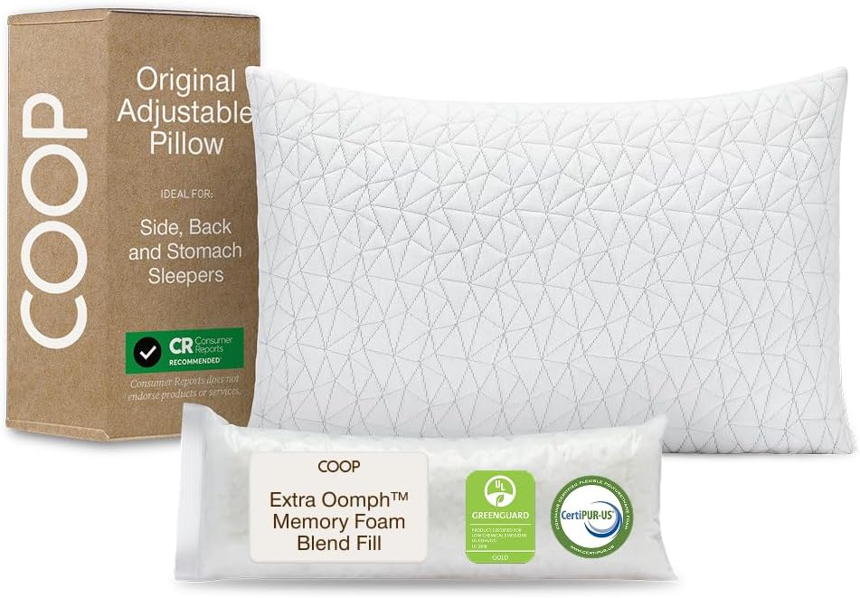 Coop Home Goods Original Adjustable Pillow: Perfect Sleep