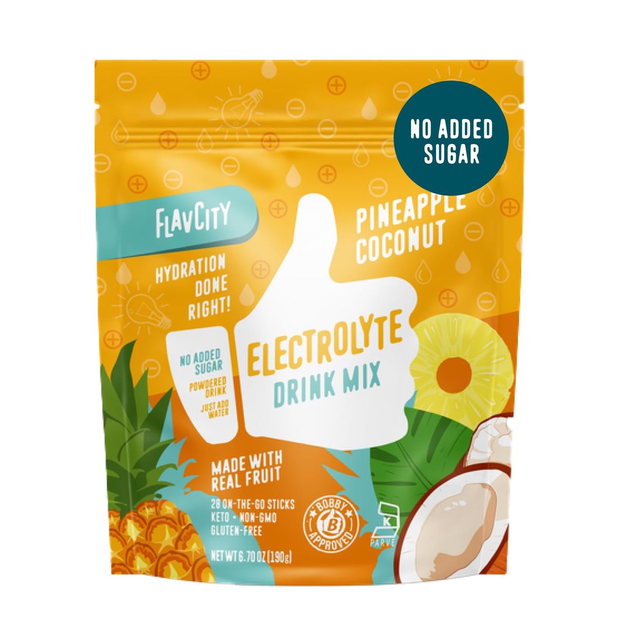 FlavCity Electrolytes: Real Fruit Hydration Packets