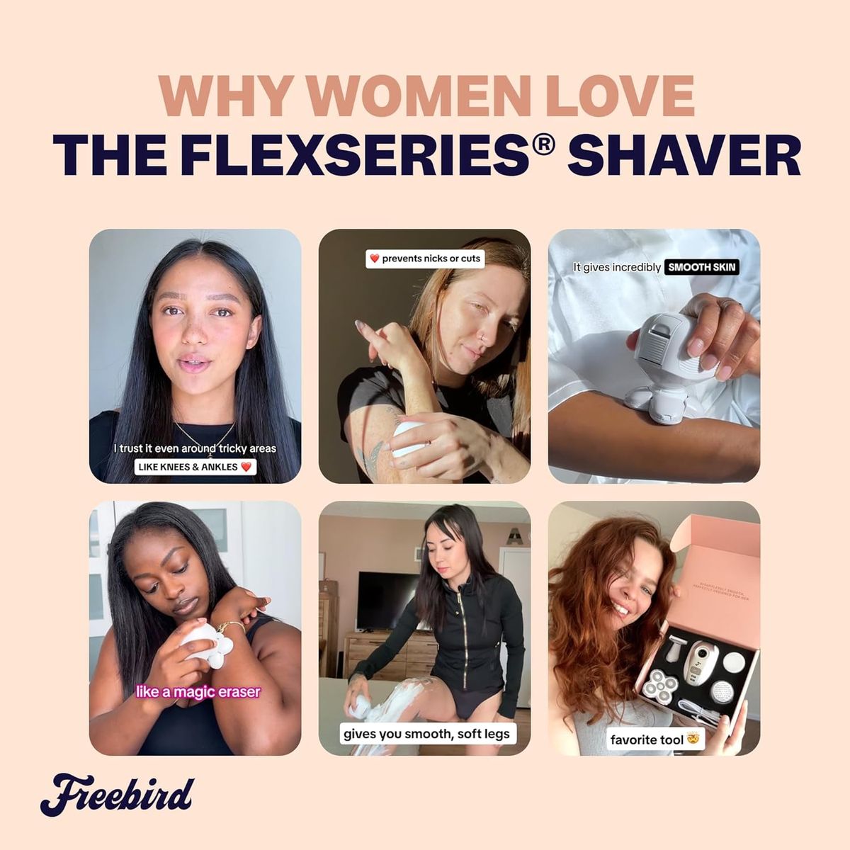 Freebird FlexSeries Electric Razor: Smooth, Sensitive, Confident