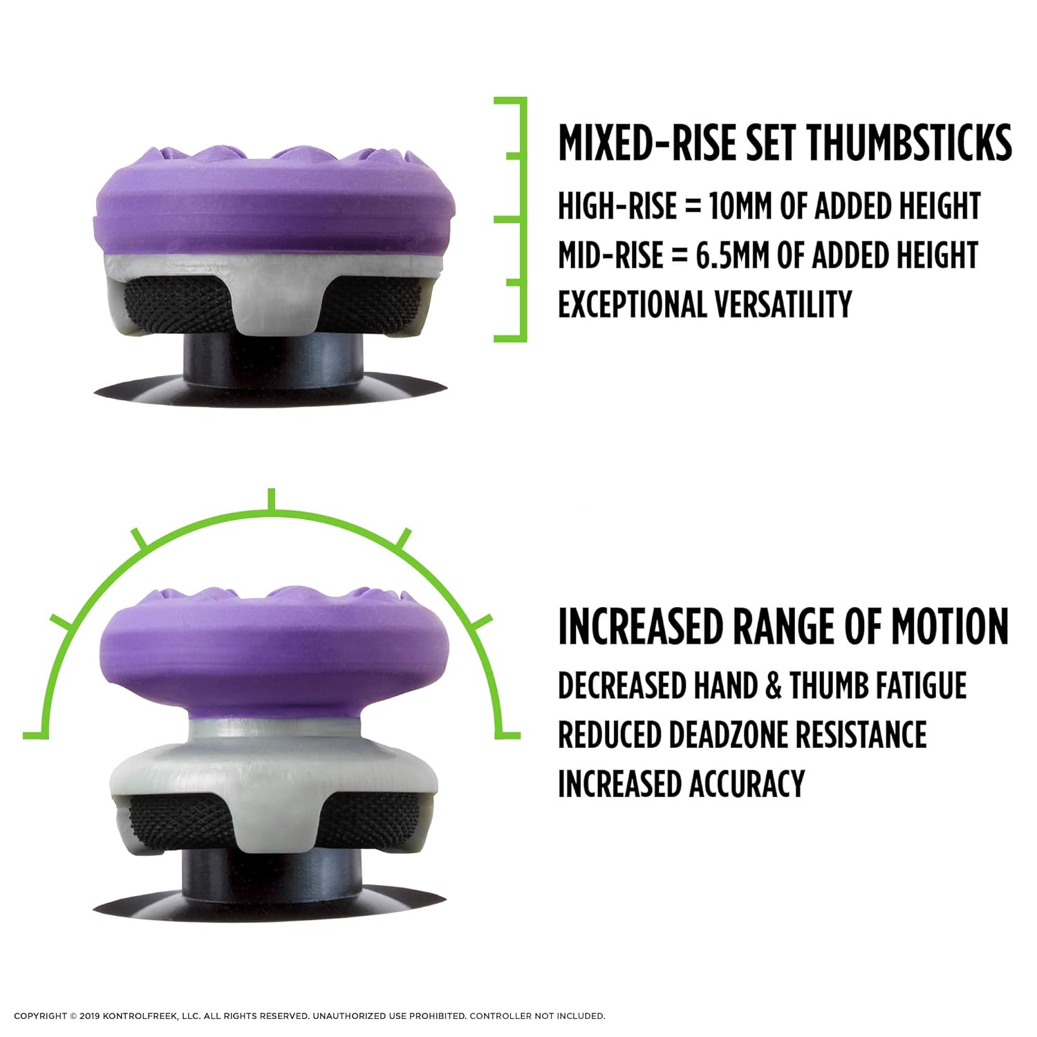 KontrolFreek FPS Freek Galaxy Purple Thumbsticks (PS4/PS5)