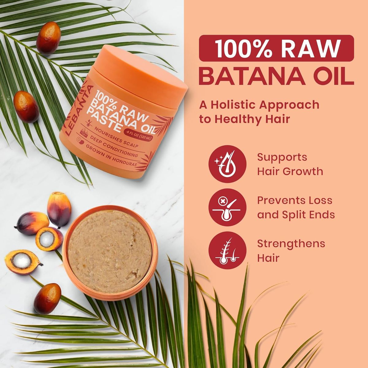 Lebanta Haircare: 100% Pure Organic Batana Oil for Hair Growth