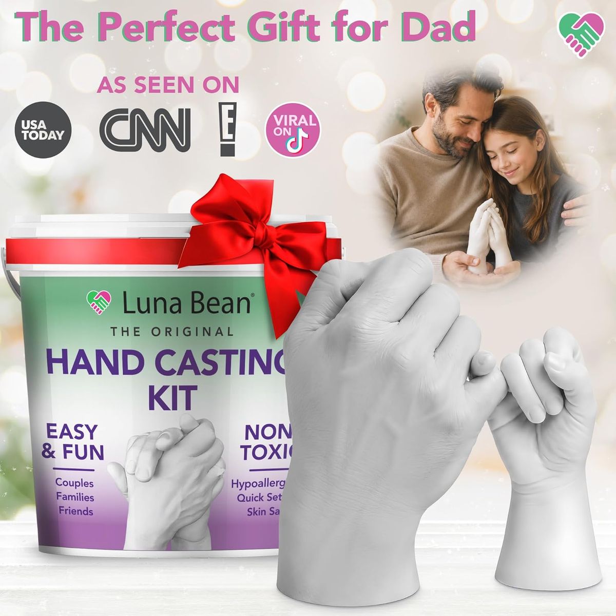 Luna Bean Hand Casting Kit – The Original Hand Mold Kit for Couples