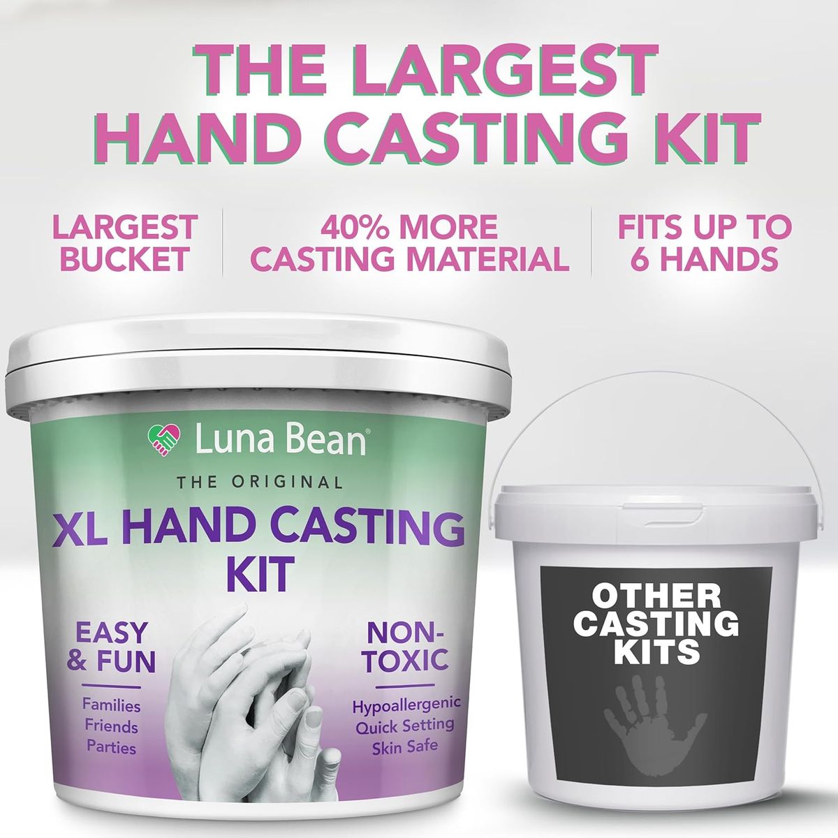 Luna Bean XL Family Hand Casting Kit – Lasting Memories