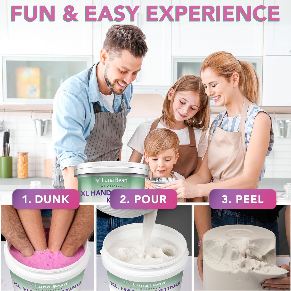 Luna Bean XL Family Hand Casting Kit – Lasting Memories