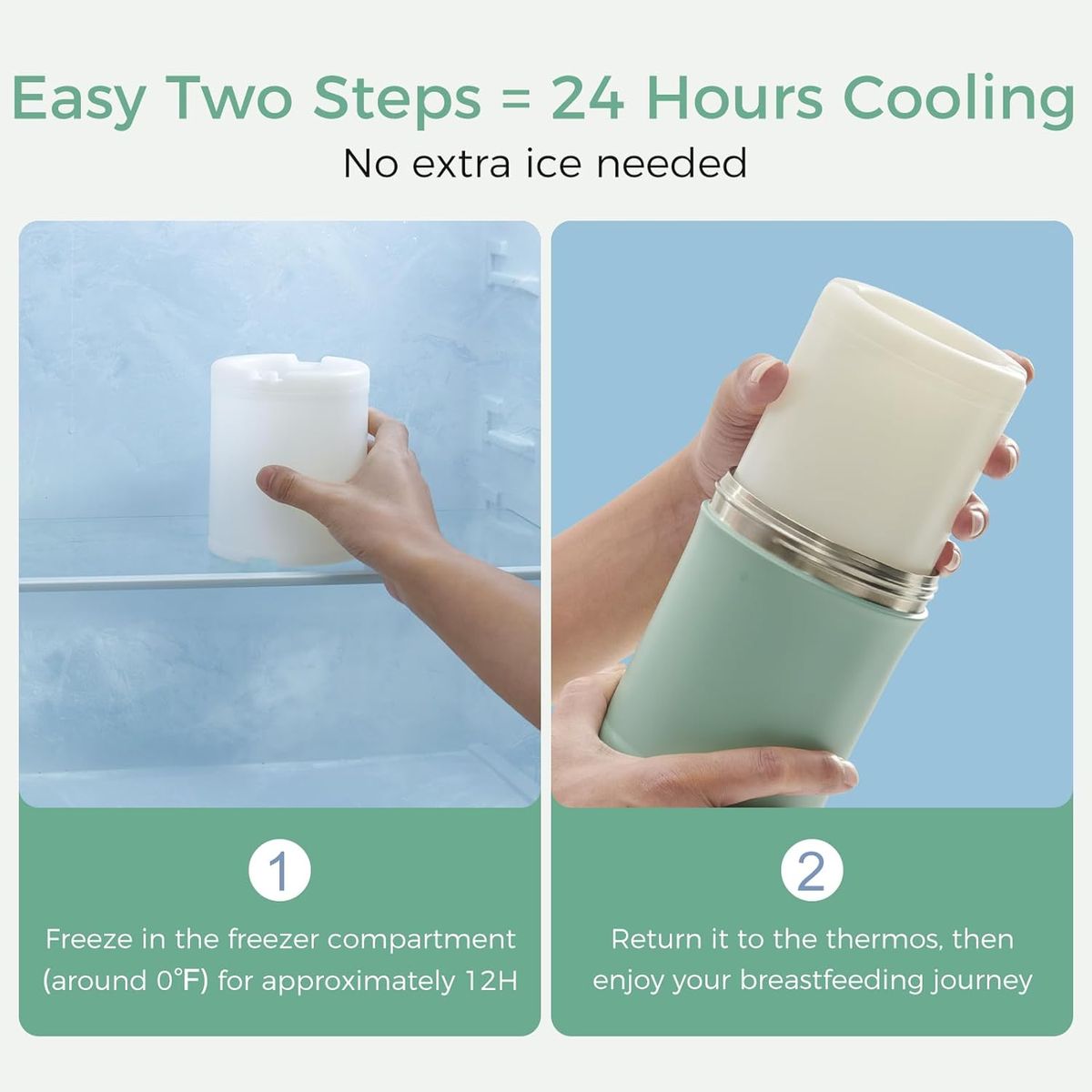 Momcozy 22oz Portable Breast Milk Cooler: 24-Hour Cooling for Busy Moms