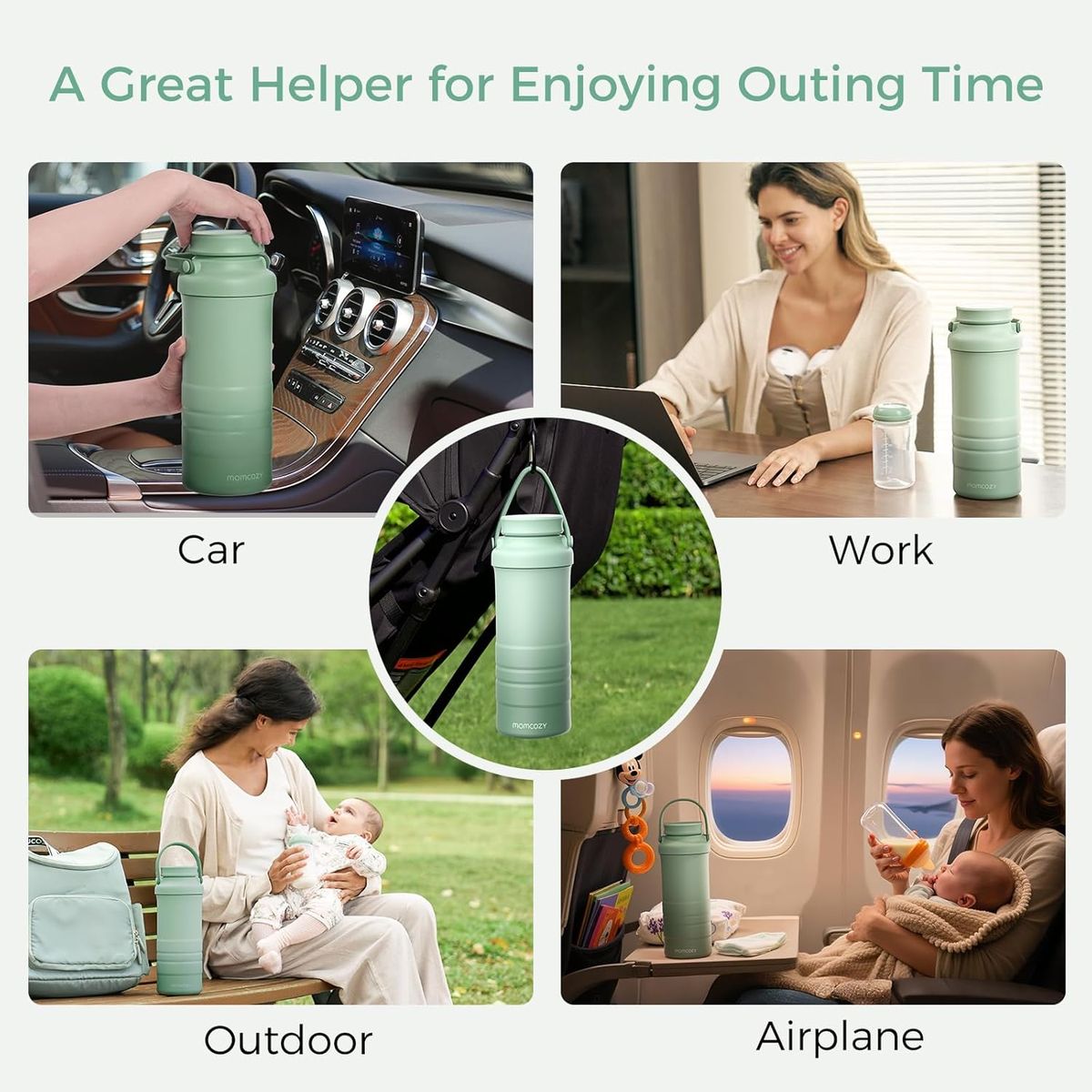 Momcozy 22oz Portable Breast Milk Cooler: 24-Hour Cooling for Busy Moms