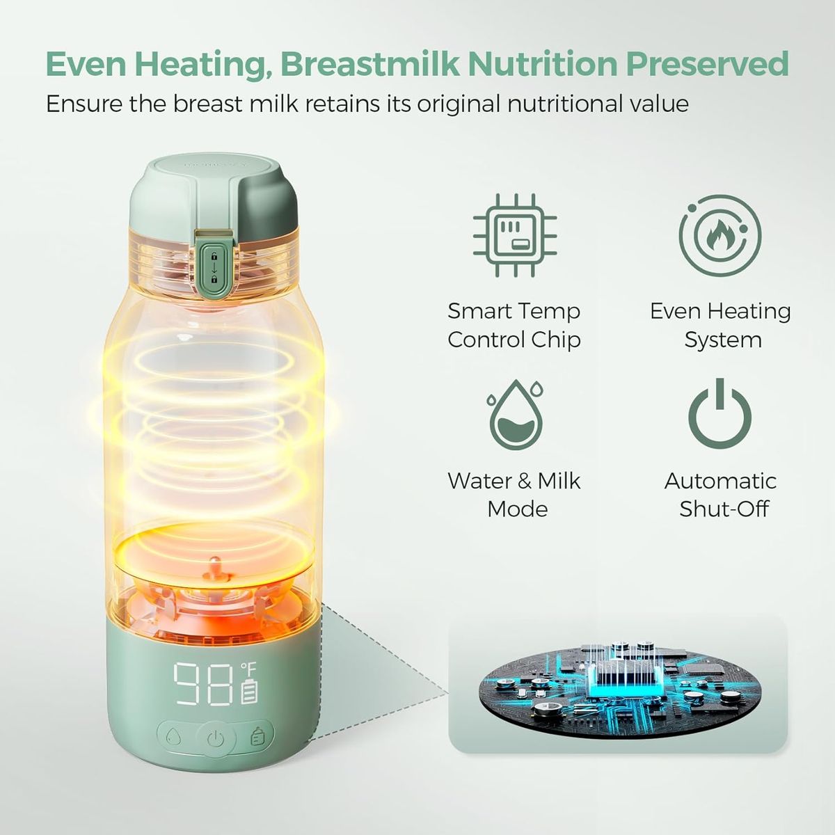 Momcozy Portable Bottle Warmer: Fast, Reliable Travel Companion