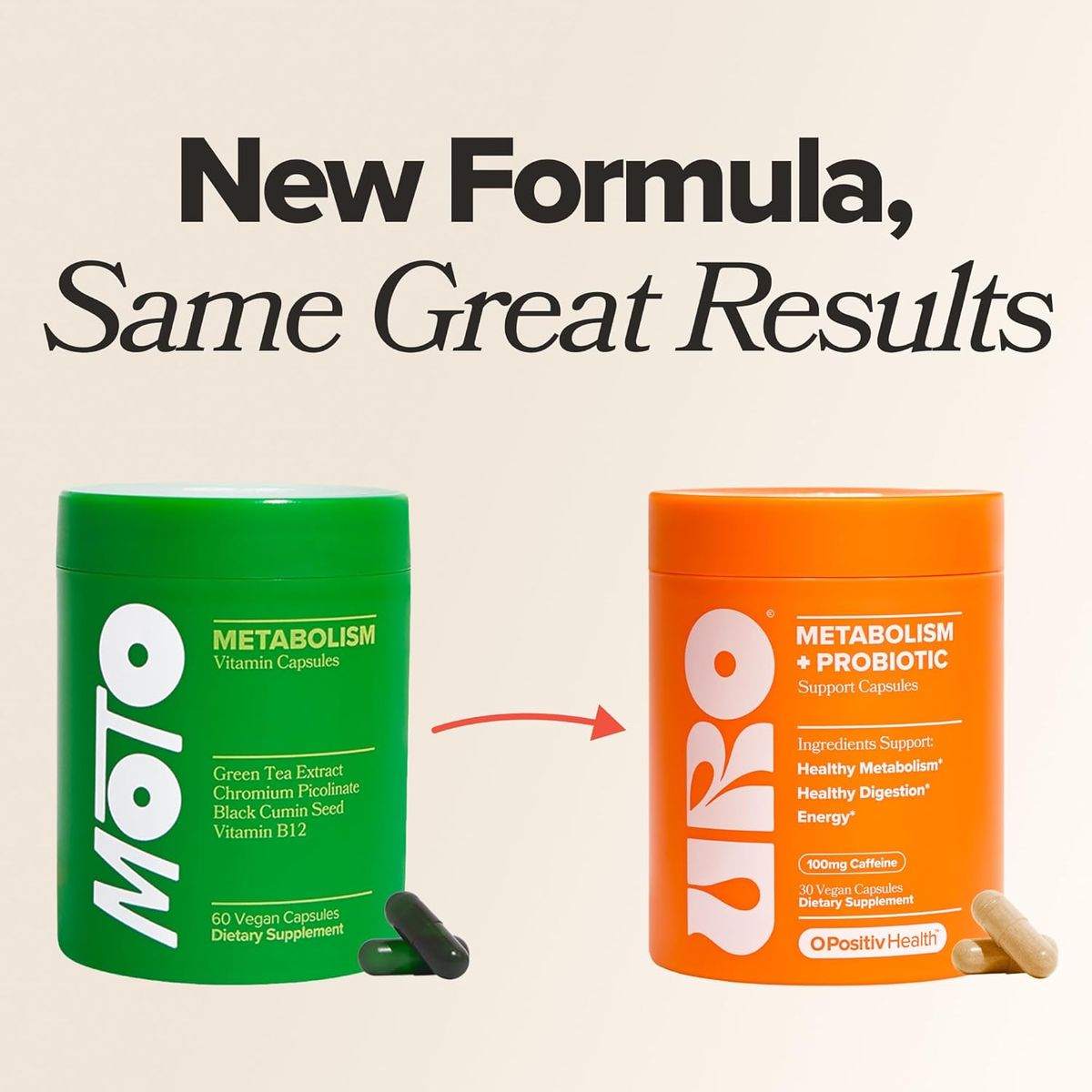O Positiv URO Metabolism + Probiotics: Boost Energy & Gut Health