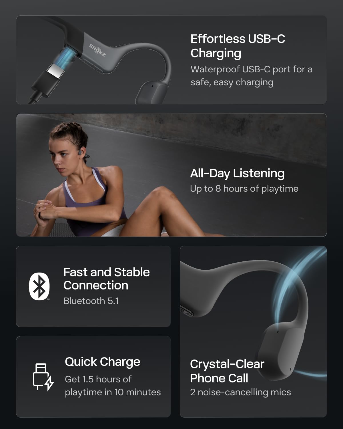 Shokz OpenRun Mini: Open-Ear Wireless Sport Headphones