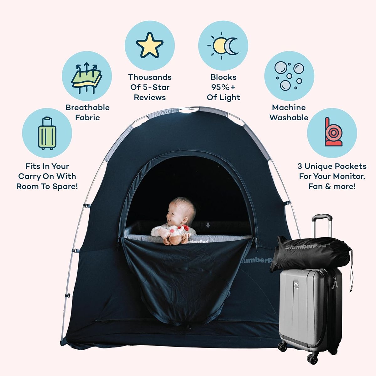 SlumberPod Original Blackout Sleep Tent: Travel Essential