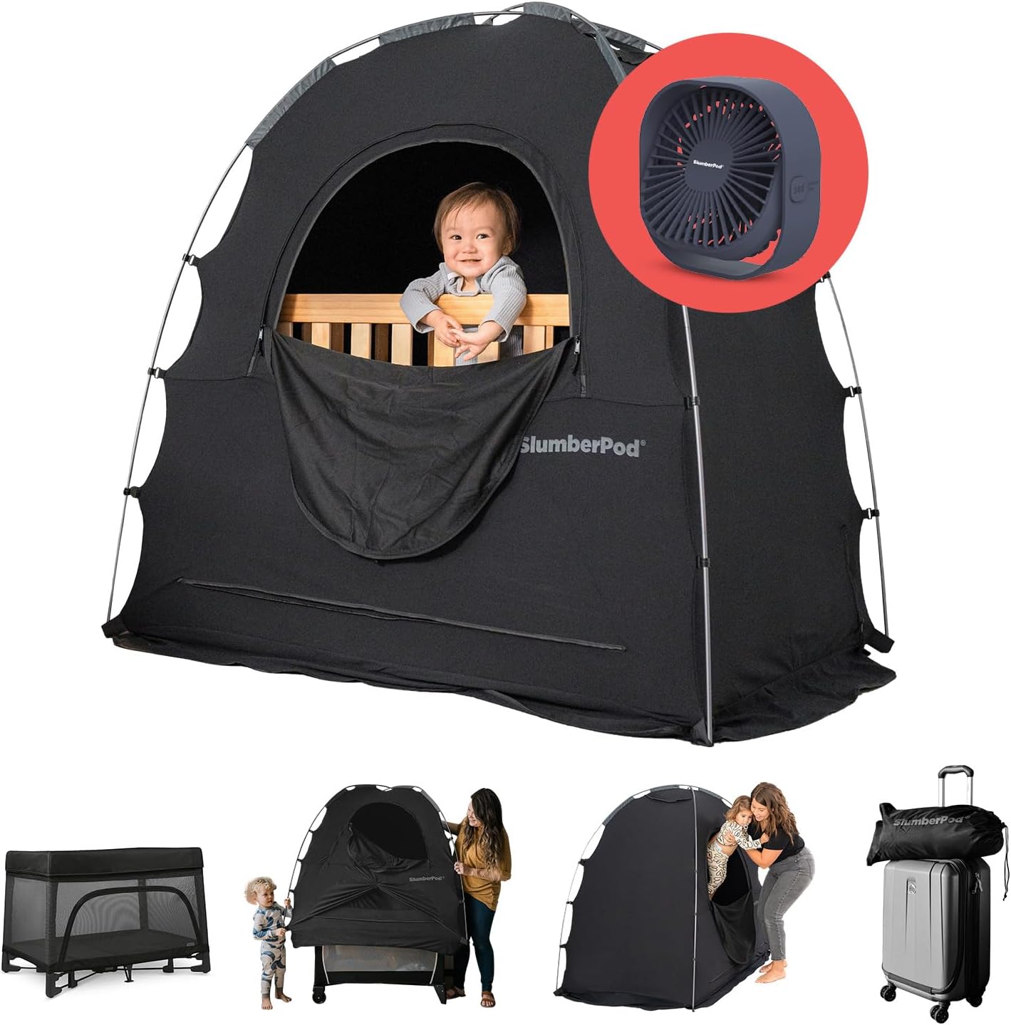 SlumberPod with Fan: The Original Blackout Sleep Tent for Baby & Toddler