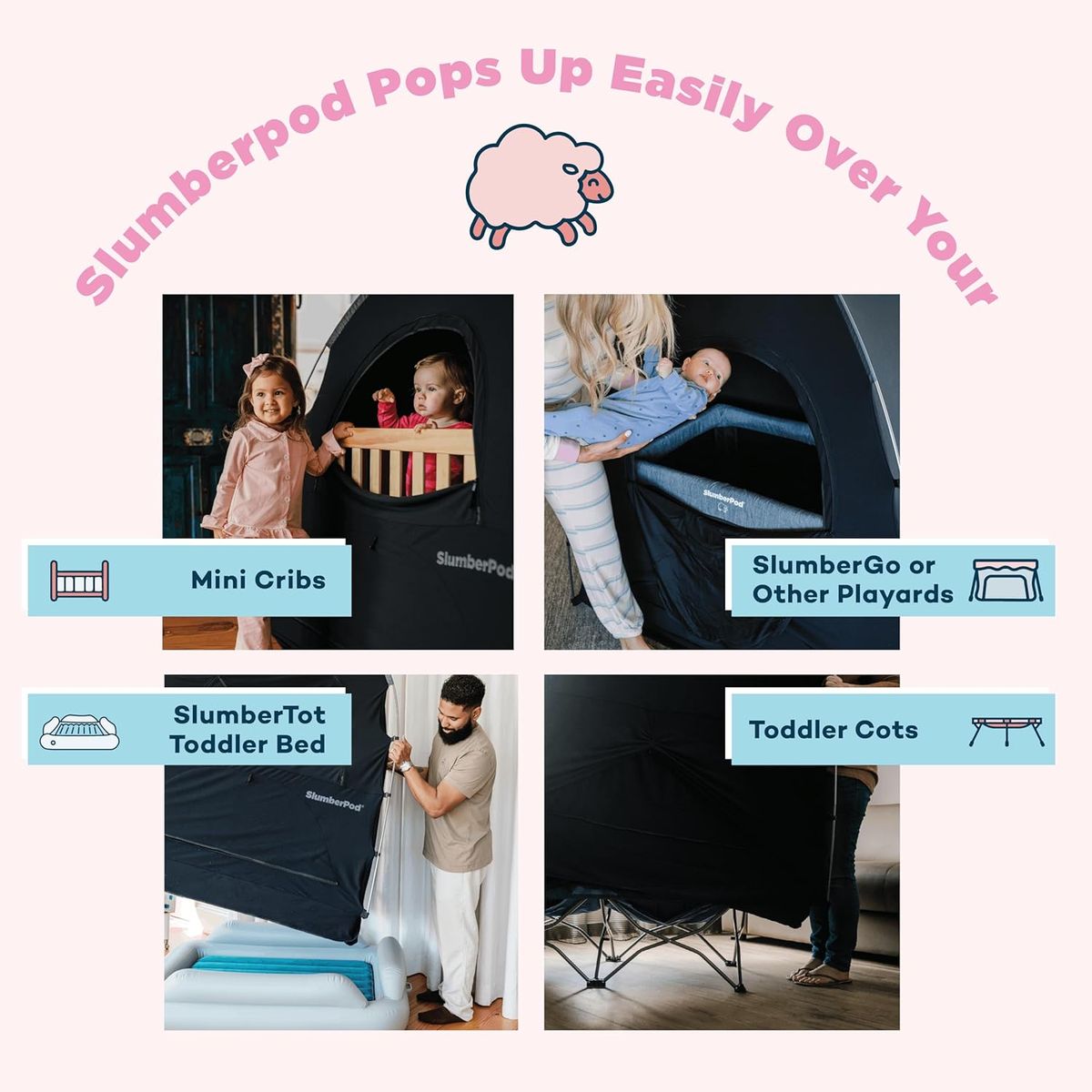SlumberPod with Fan: The Original Blackout Sleep Tent for Baby & Toddler