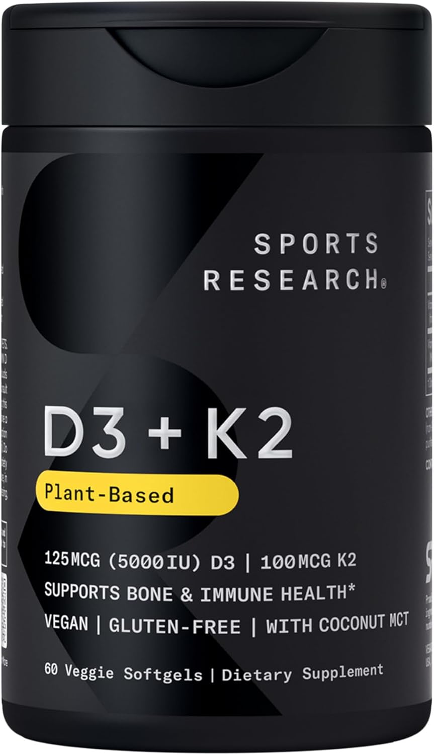 Sports Research & Sweet Sweat: Vegan D3+K2 for Bone & Immune Health