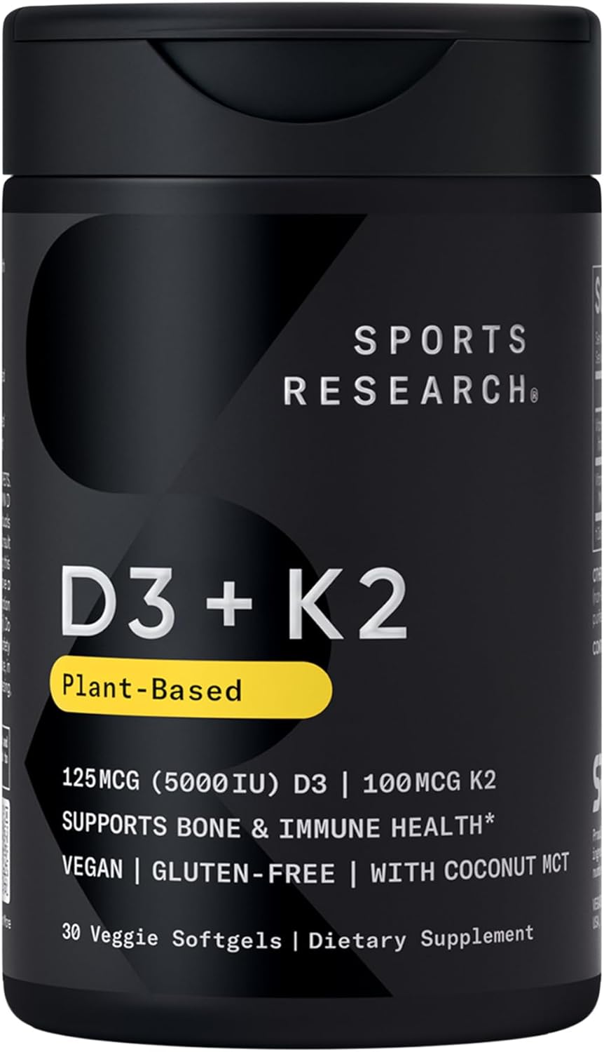 Sports Research & Sweet Sweat: Vegan D3+K2 for Bone & Immune Health