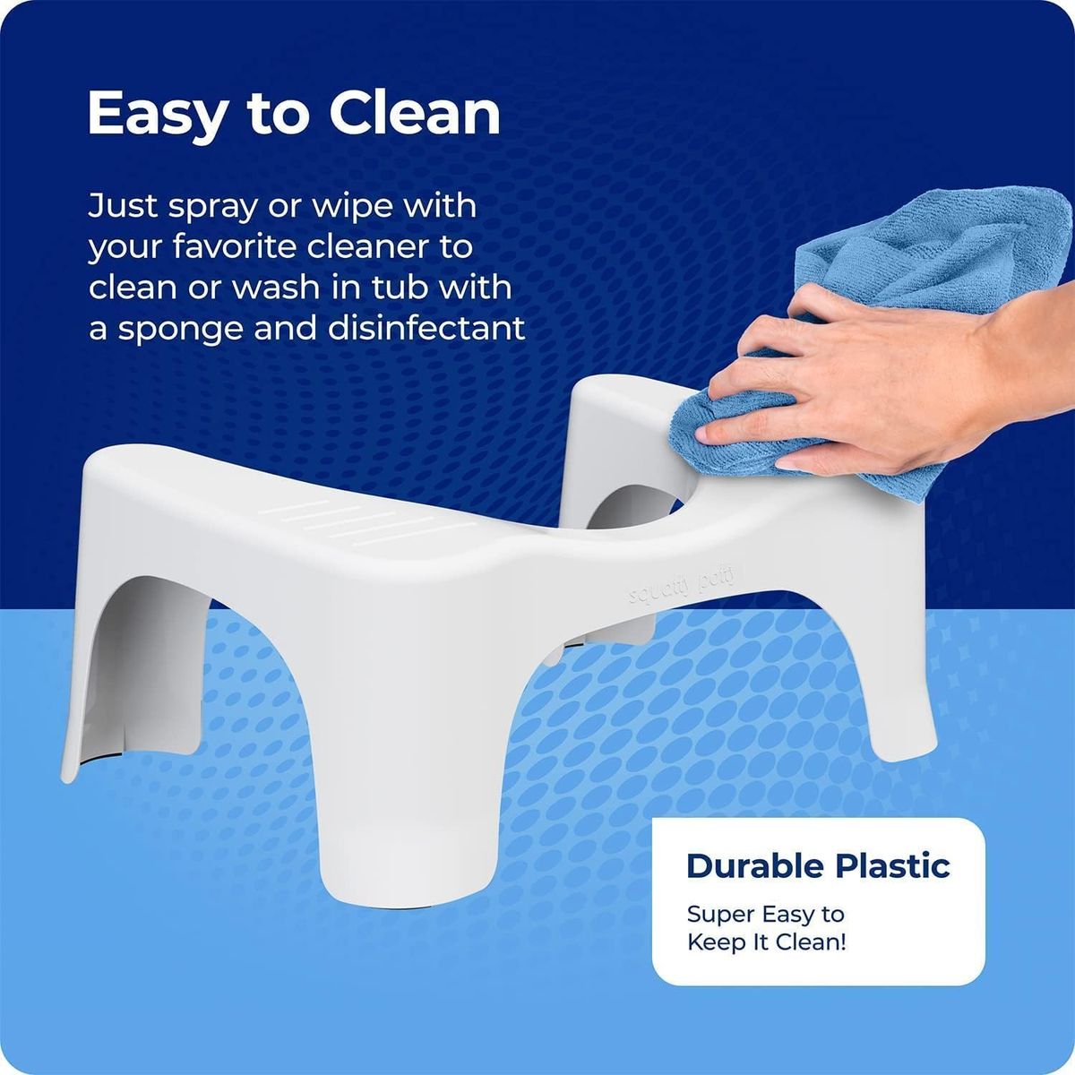 Squatty Potty Simple Curve: The 7" White Stool for Better Wellness