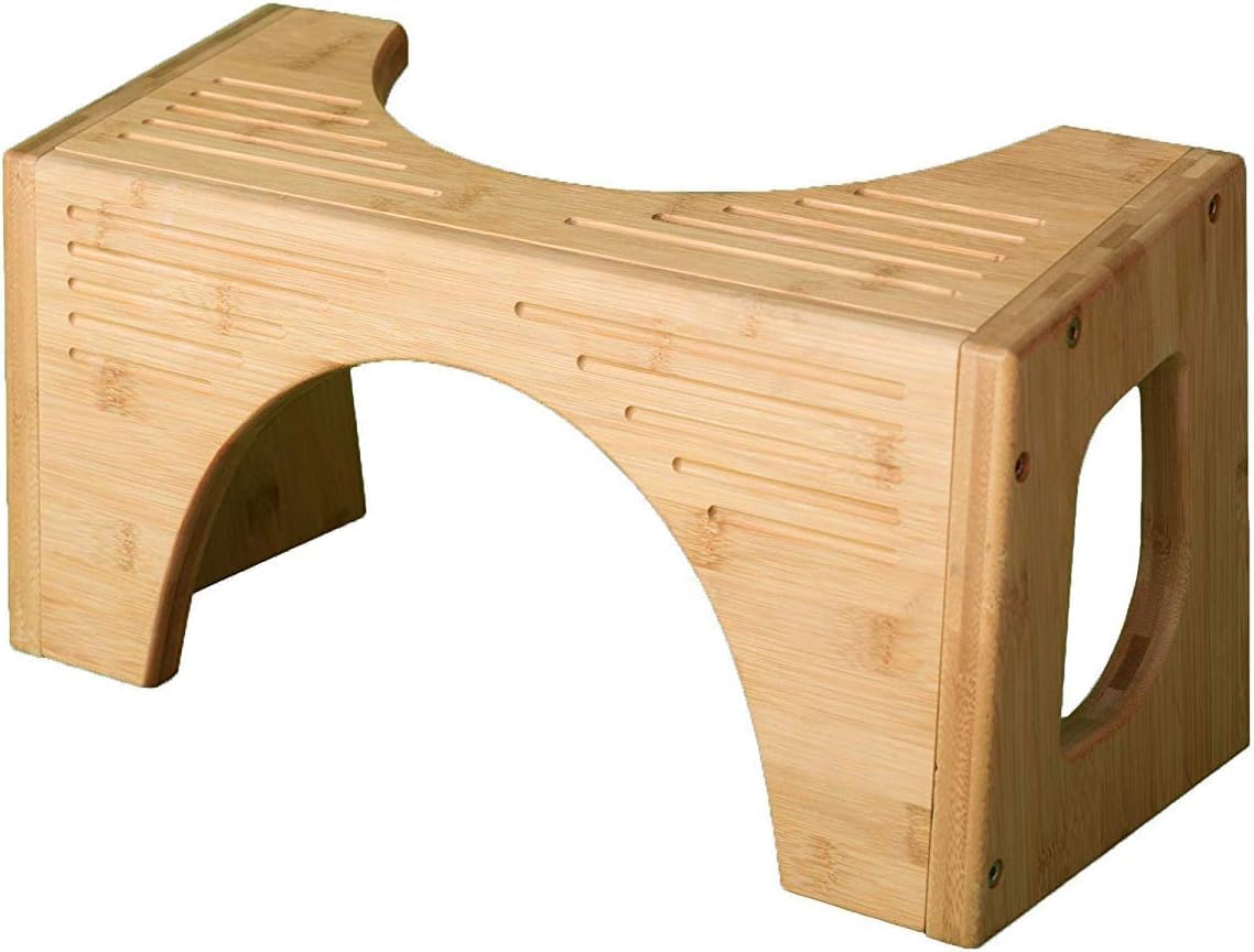 Squatty Potty Bamboo Flip: Adjustable Stool for Better Posture