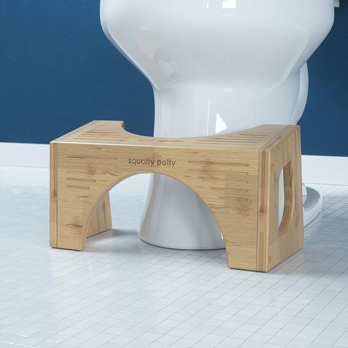 Squatty Potty Bamboo Flip: Adjustable Stool for Better Posture