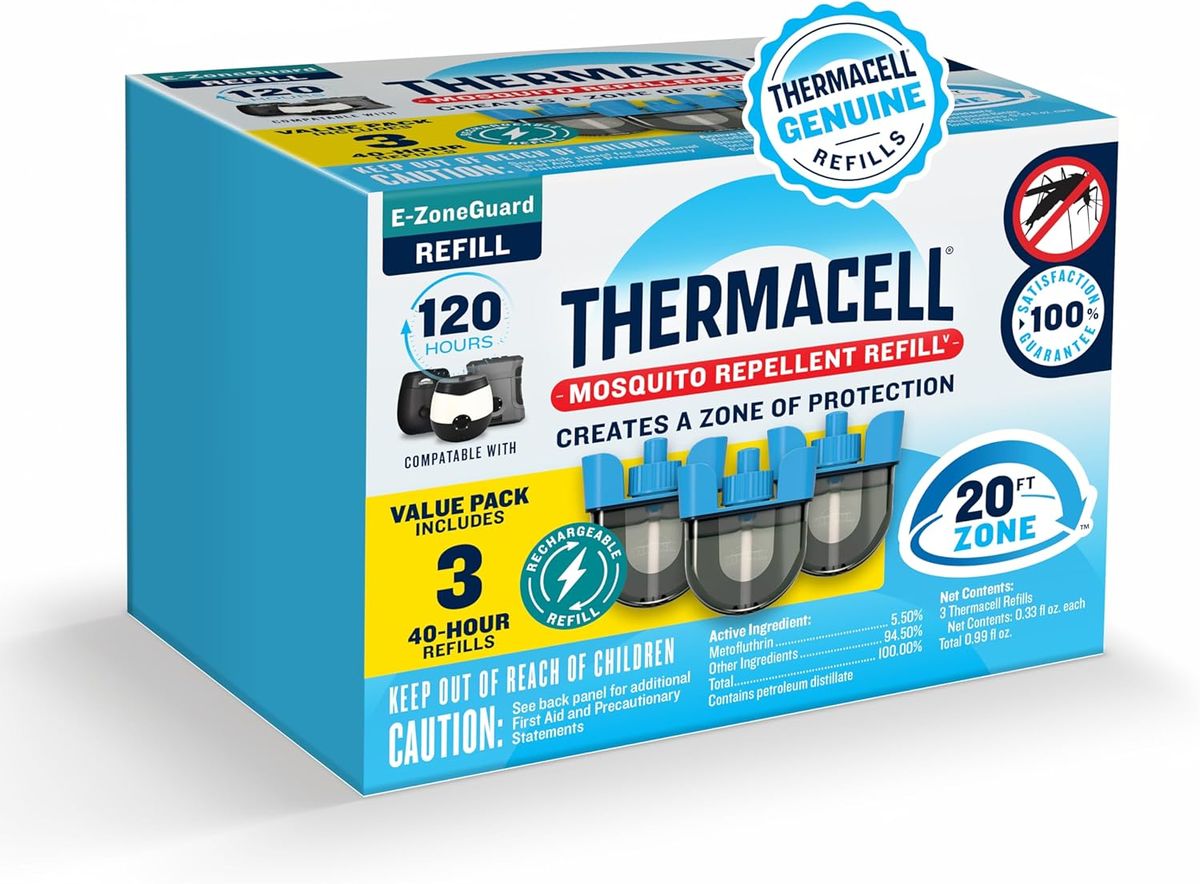 Thermacell E-ZoneGuard: 20-Foot Scent-Free Mosquito Protection