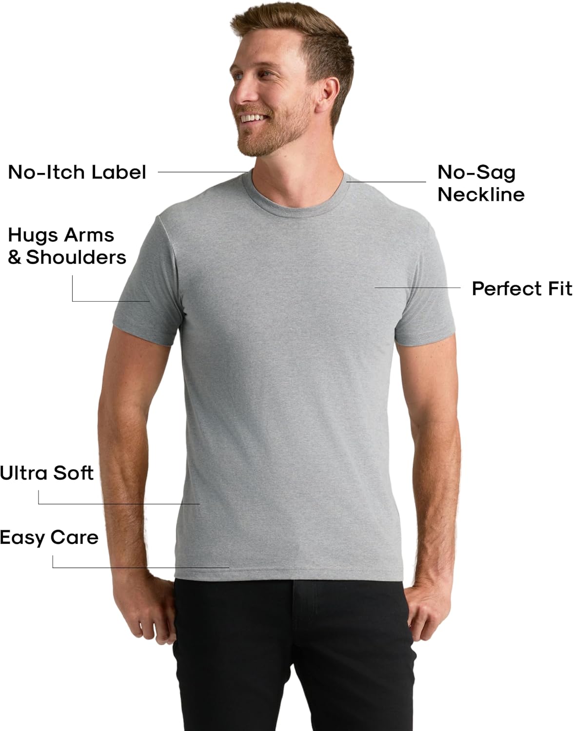 True Classic Mens T-Shirts Pack of 6 – Ultimate Everyday Comfort