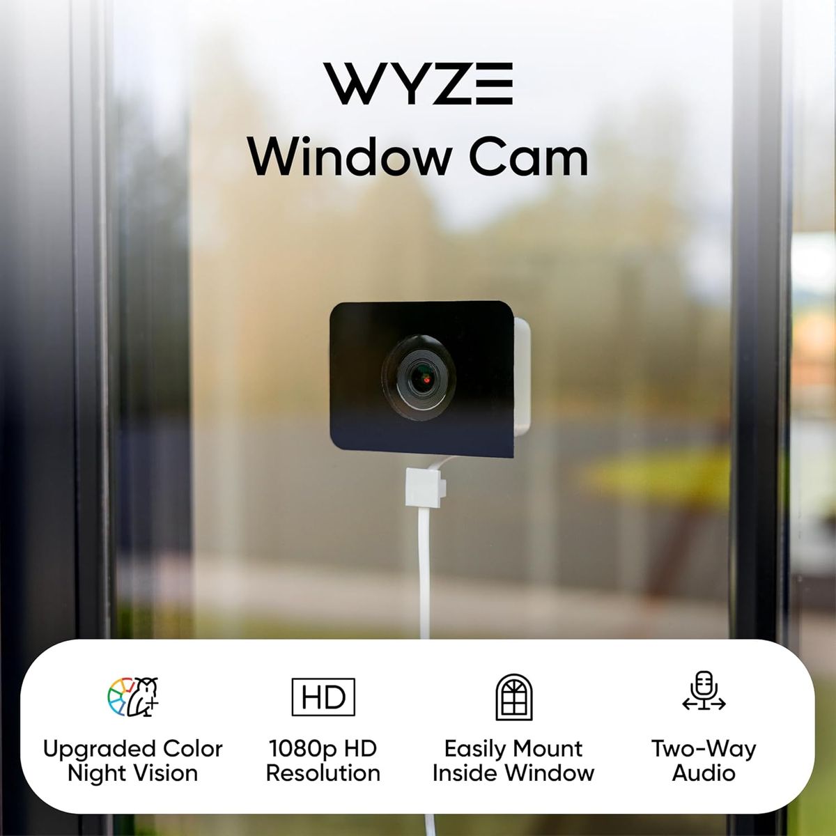Wyze Window Camera: Smart Security with Color Night Vision & AI