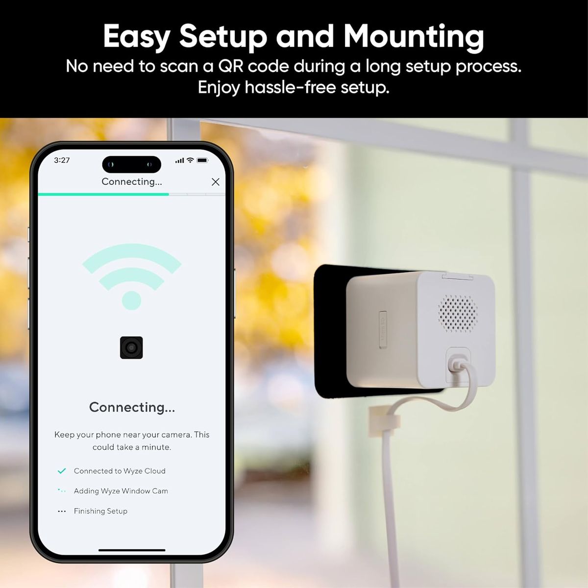 Wyze Window Camera: Smart Security with Color Night Vision & AI
