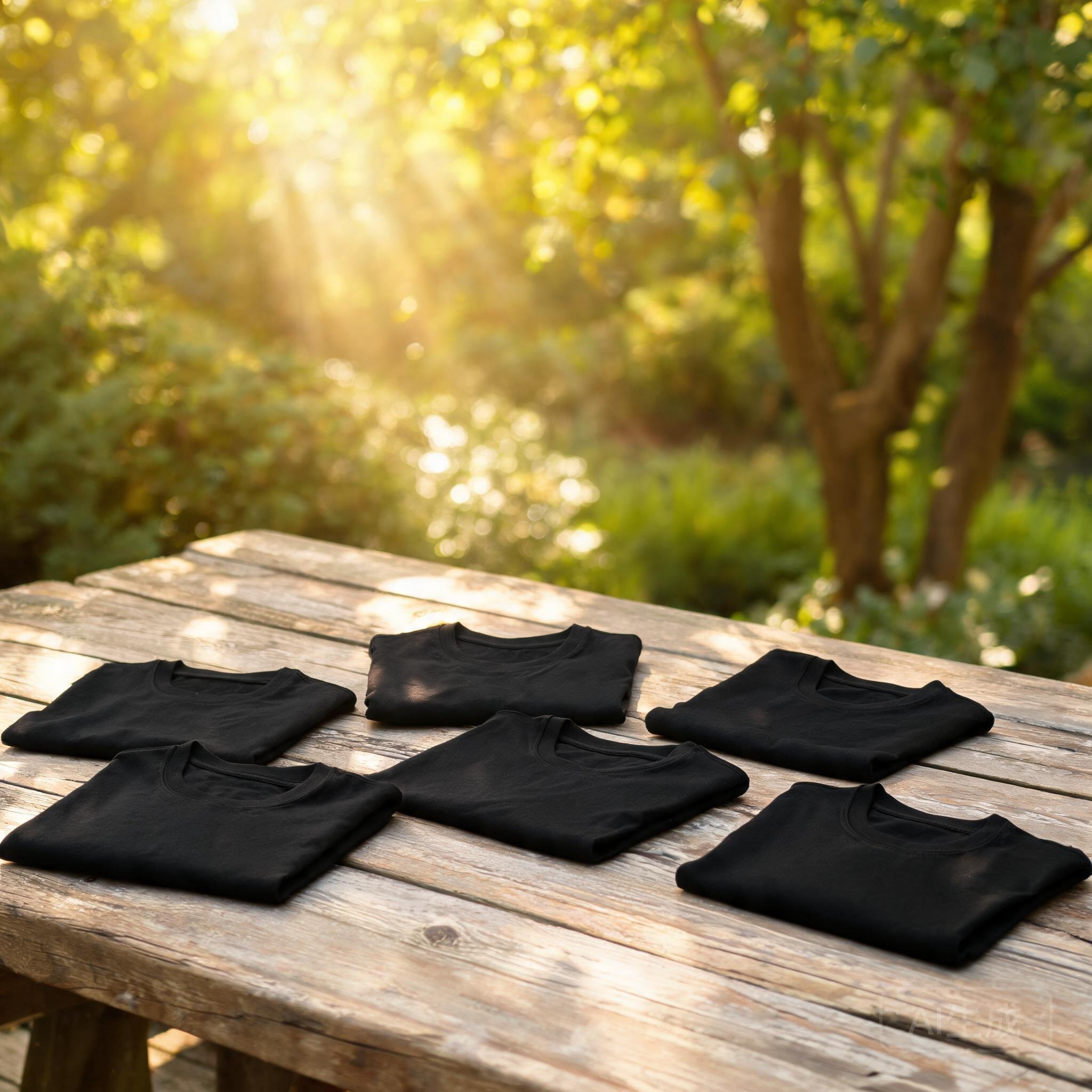 True Classic Men's T-Shirts: 6-Pack Black Crew Neck Tees