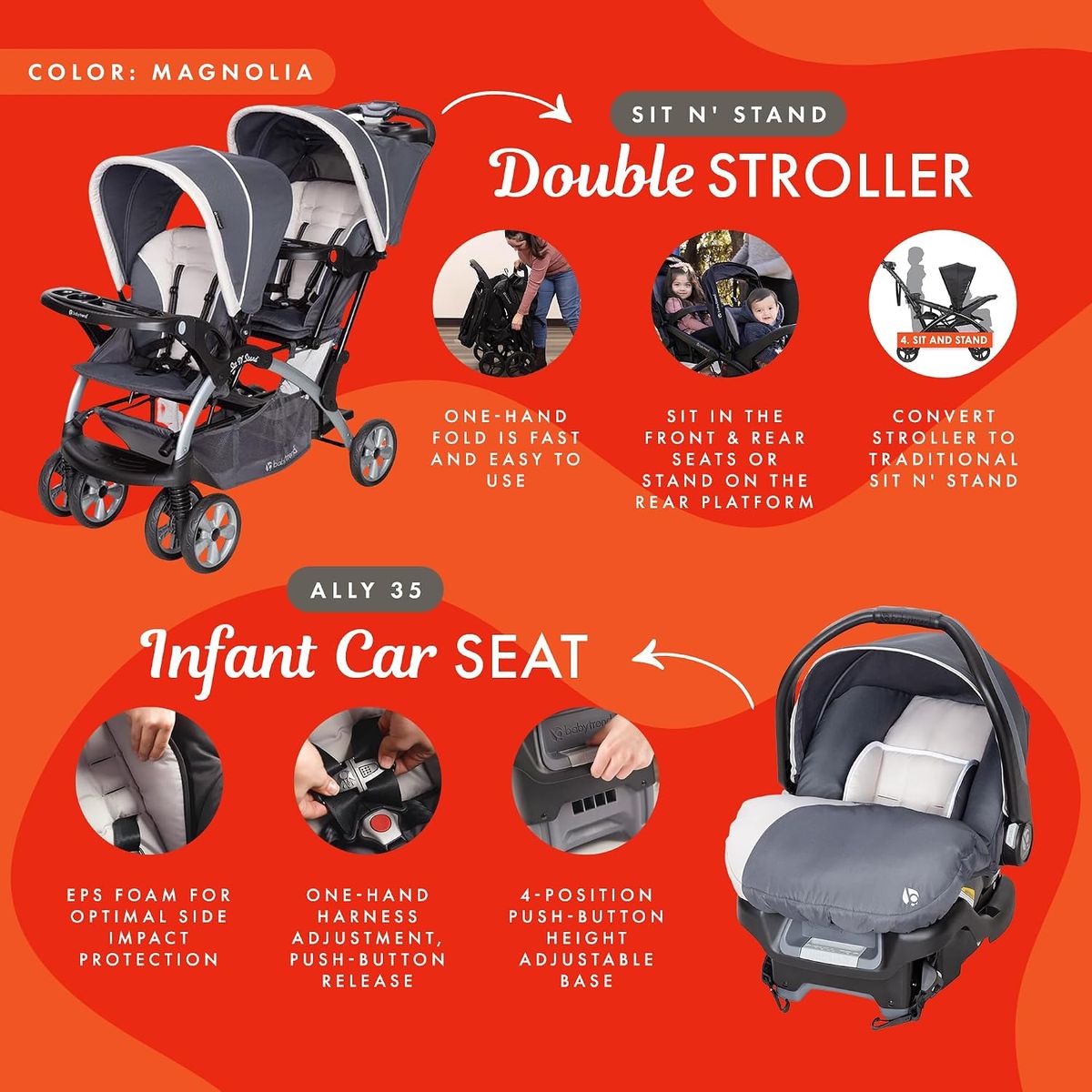 Baby Trend Magnolia Double Stroller & Car Seat Set: A Mom's Honest Take