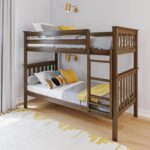 PlankBeam Max & Lily Twin-Over-Twin Walnut Bunk Bed